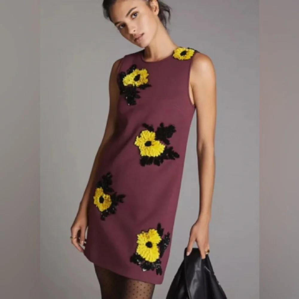 NWT Anthropologie Dhruv Kapoor Sequined Shift Mini Dress - Picture 2 of 12